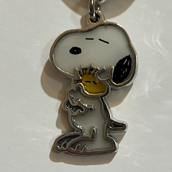 Snoopy and Woodstock Universal Studios Japan Metal Keychain Bag Charm - Picture 3 of 7